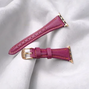 Apple Watch Leather Strap — Grape